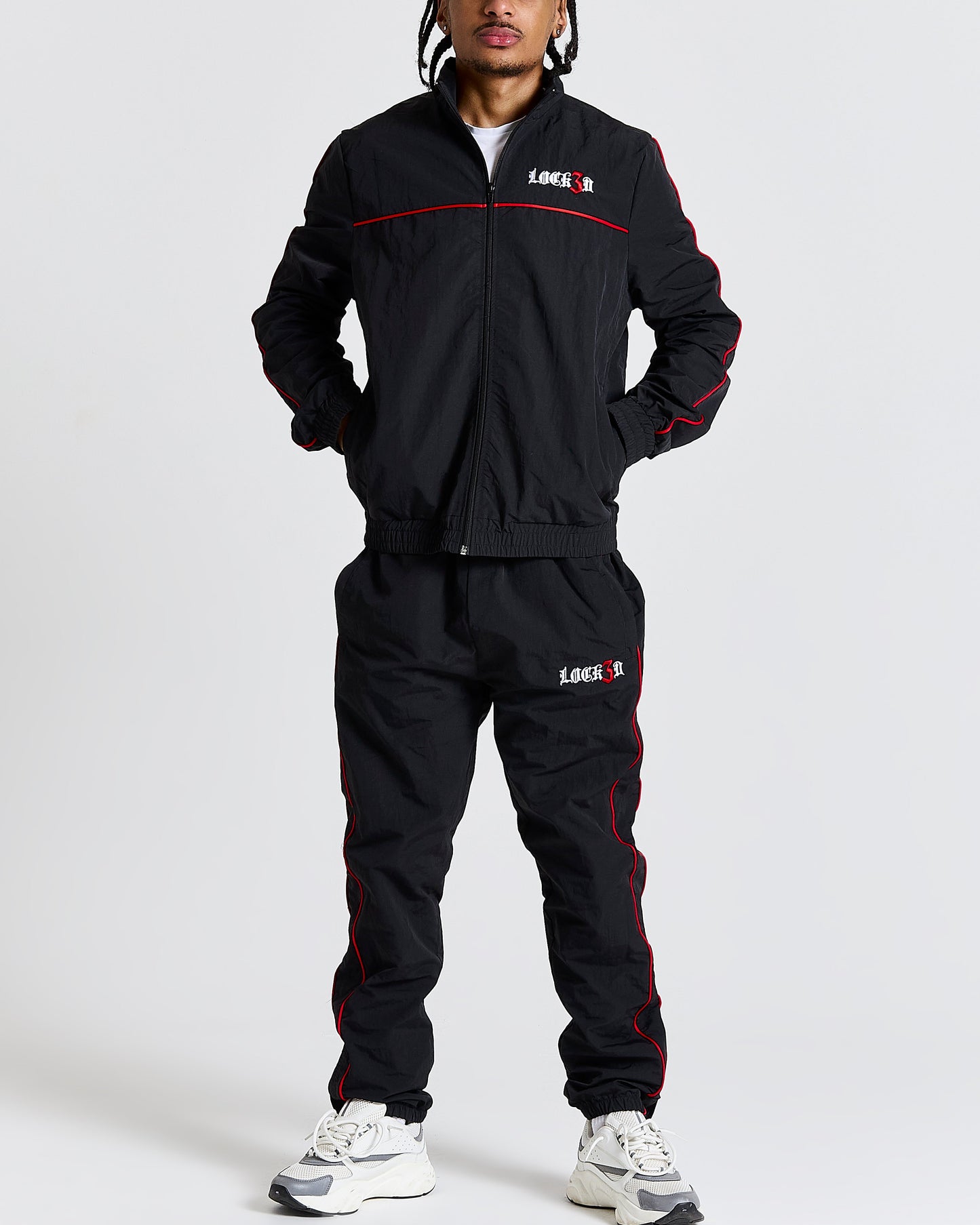 Lock3d nylon Tracksuit - Black