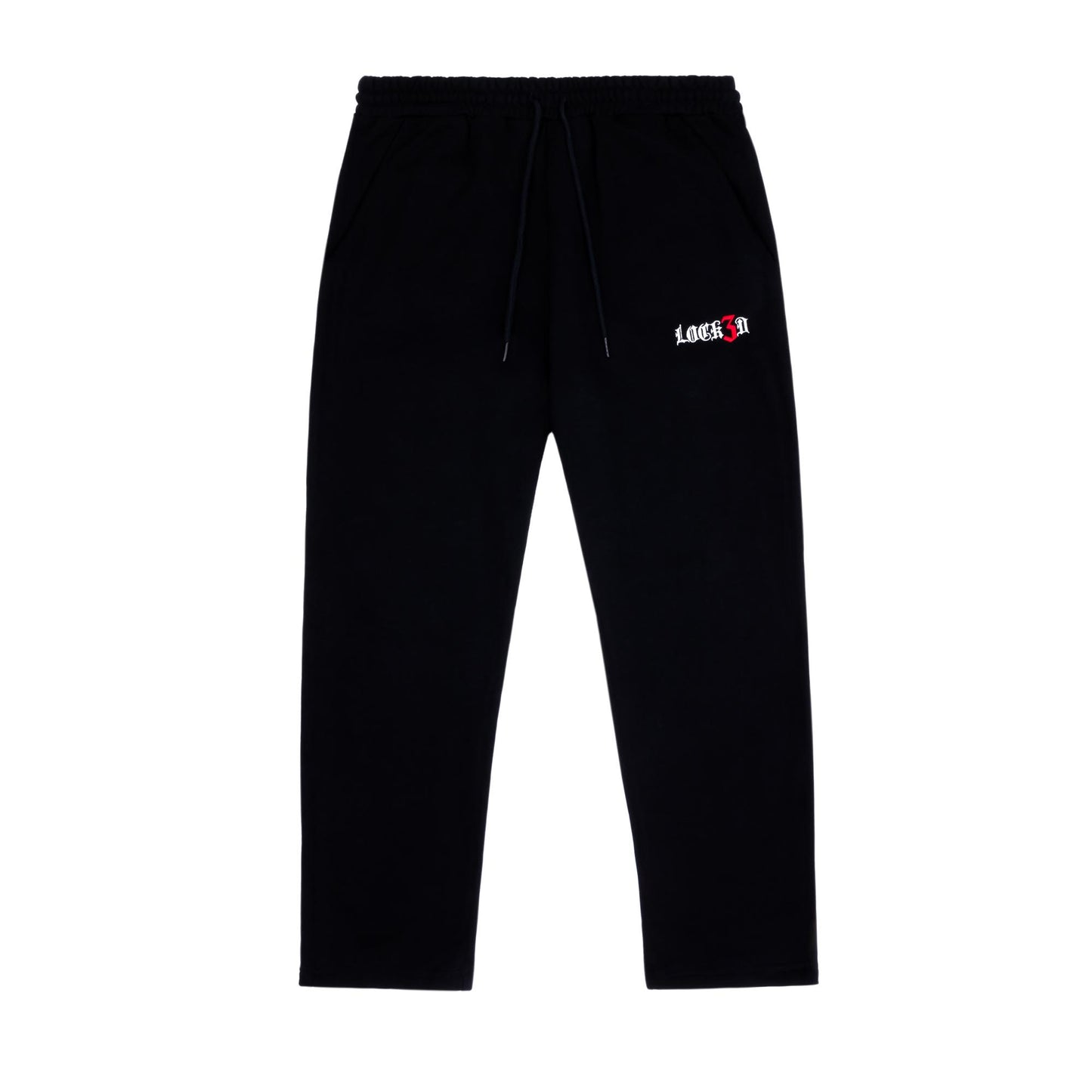 ESSENTIAL STRAIGHT LEG JOGGER-BLACK