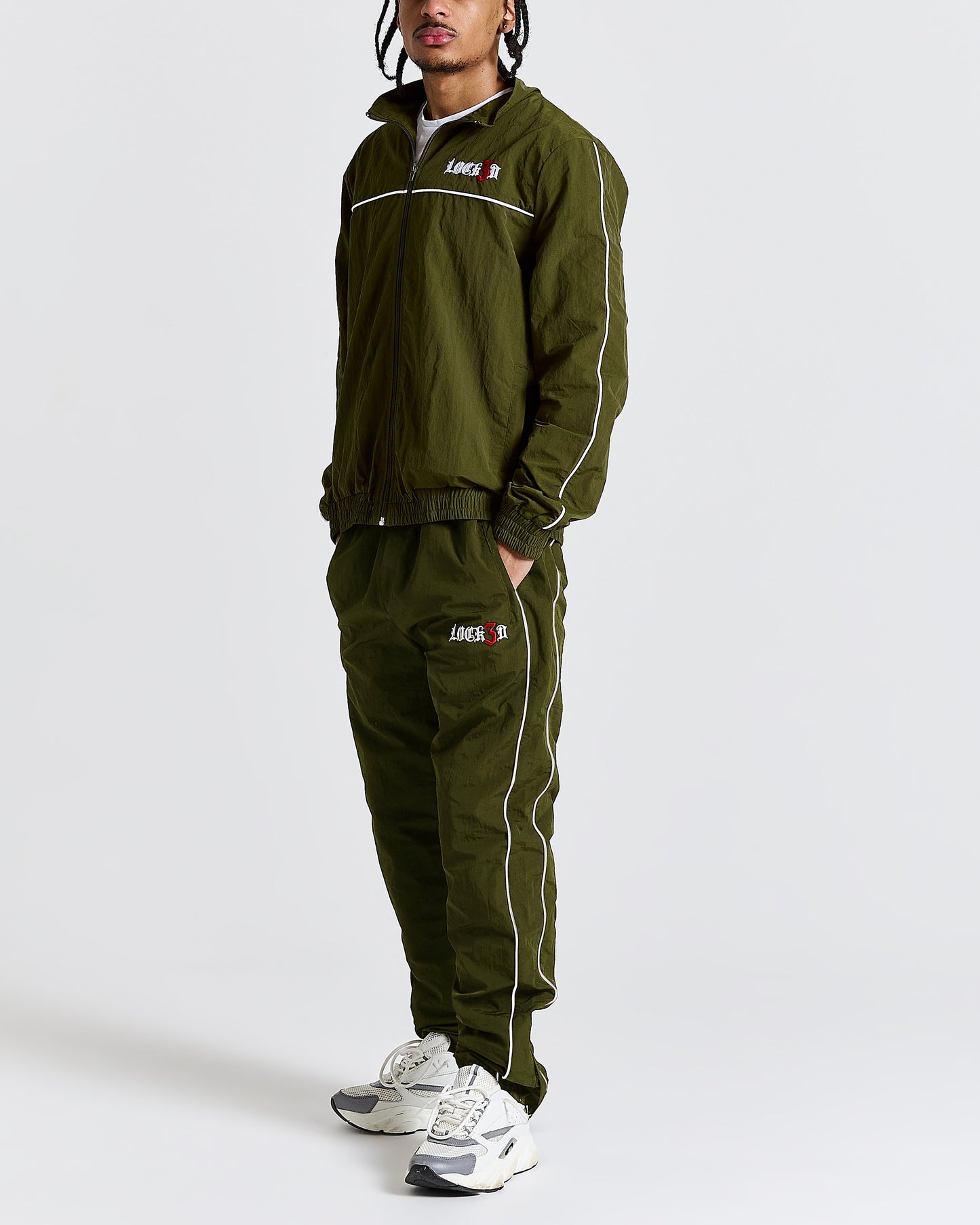 Lock3d nylon Tracksuit - Olive
