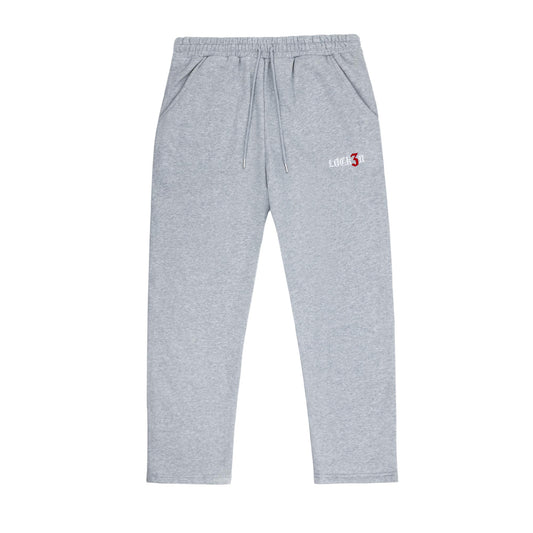 ESSENTIAL STRAIGHT LEG JOGGERS - GREY