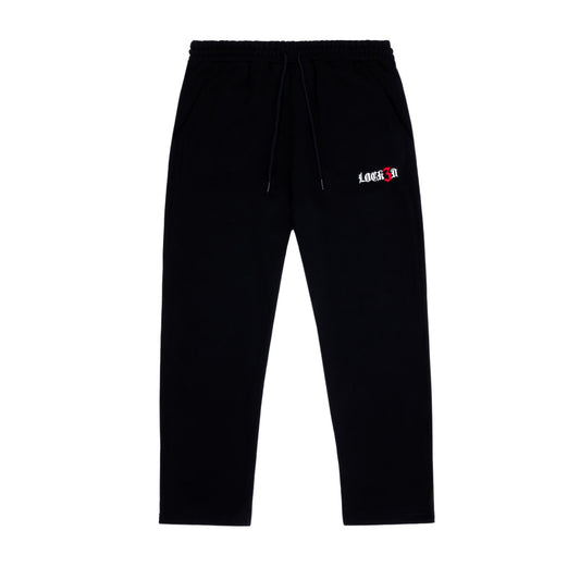ESSENTIAL STRAIGHT LEG JOGGER-BLACK